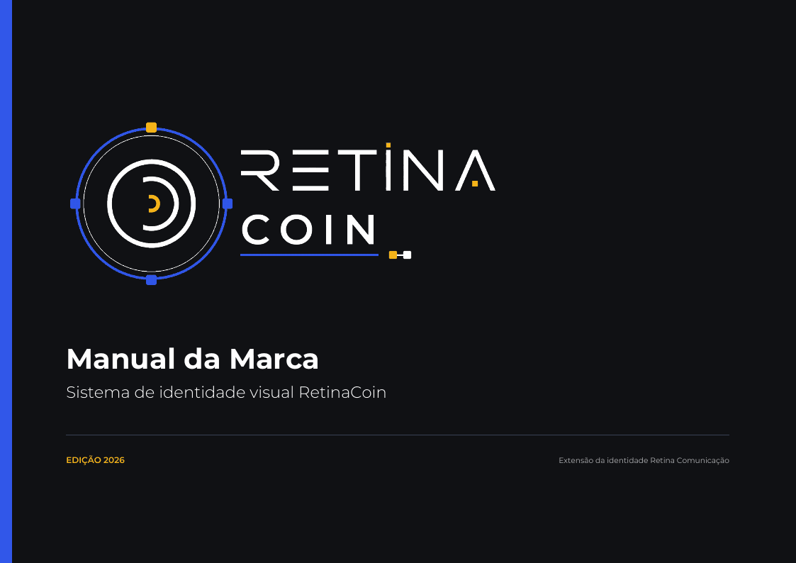 Capa do Manual da Marca RetinaCoin, edicao 2026